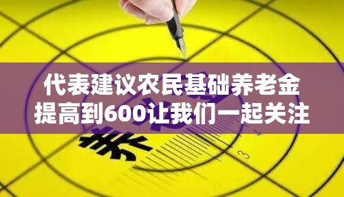 代表建议农民基础养老金提高到600让我们一起关注农民的未来！