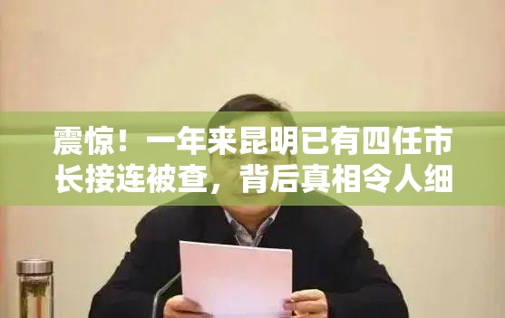 一年来昆明已有四任市长接连被查